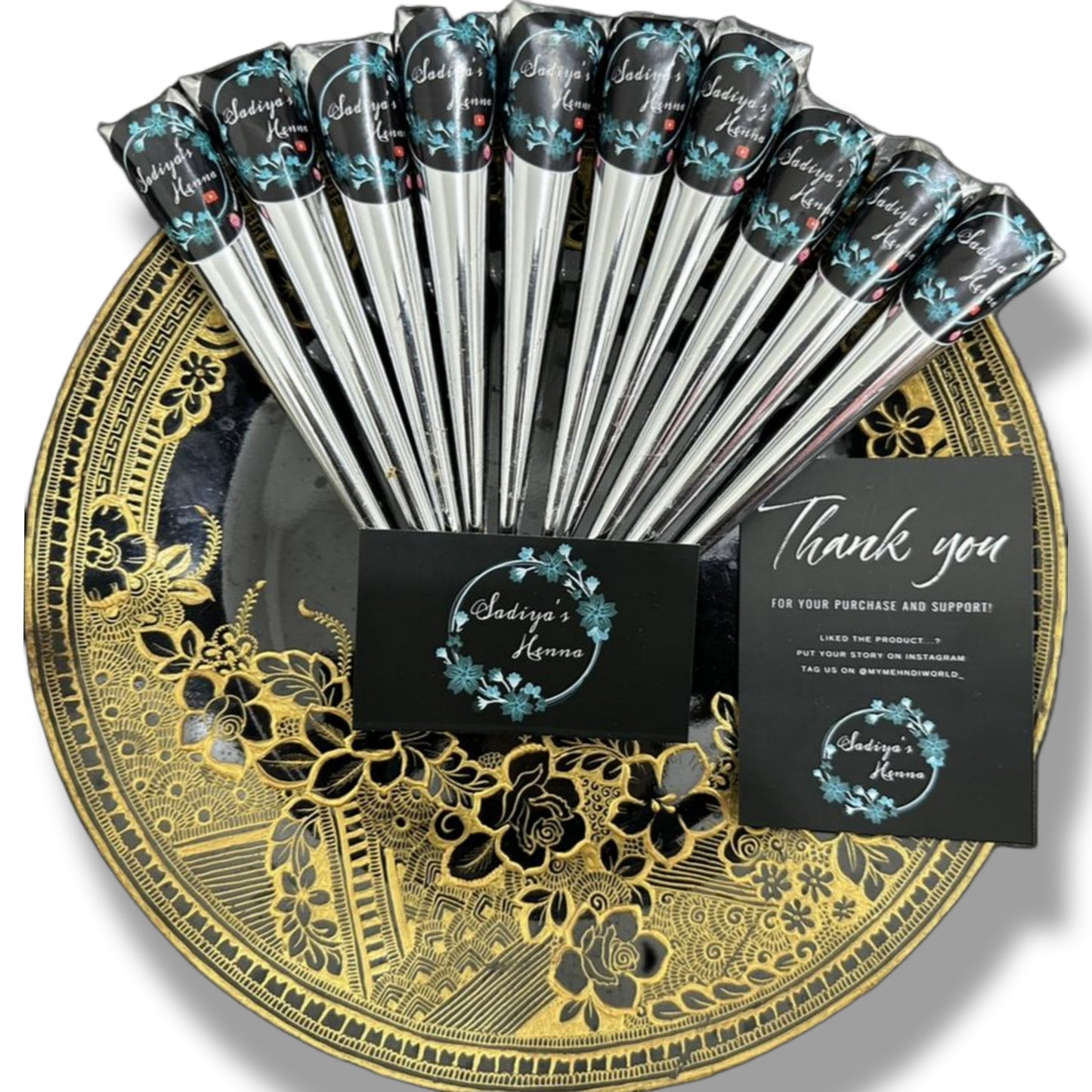 6 Bridal mehndi Cones + 1 After Care Balm + 1 After Care Oil