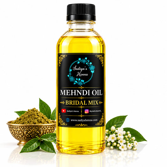1 Litre Mehndi Oil [Bridal Mix Special for Dark-Stain]
