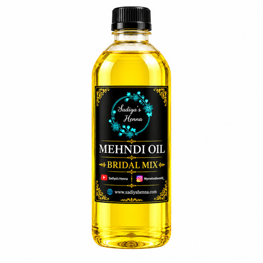 1 Litre Mehndi Oil [Bridal Mix Special for Dark-Stain]